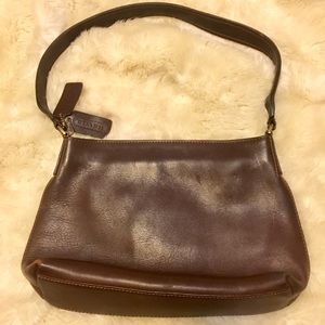 Coach Shoulder Brown leather bag vintage